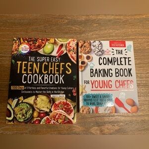 New The Super Easy Chefs Cookbook The Complete Baking Book Set Bundle of Two